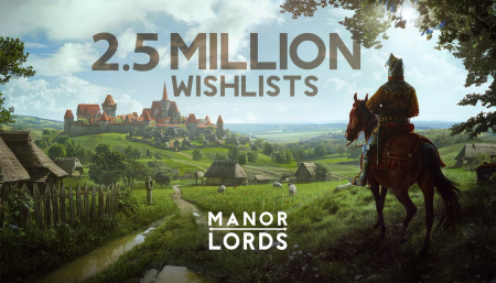 Manor Lords возглавляет список самых ожидаемых игр Steam, а релиз состоится уже 26 апреля!
